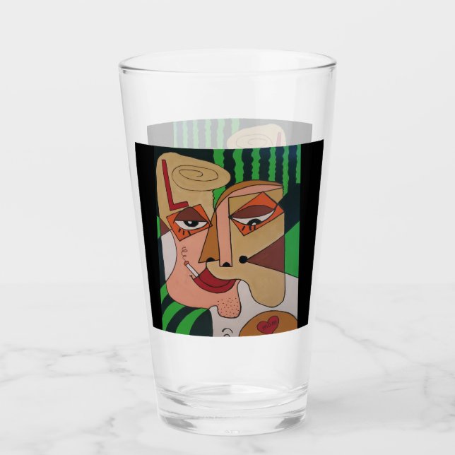 Tattoo Guy Glass Tumbler Glaskopp (Framsida)