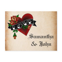 Tattoo Heart and Ro Save Date