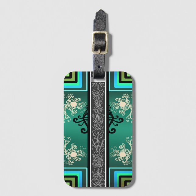 Tattoo Jade Design Bagagebricka (Framsida vertikal)