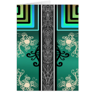 Tattoo Jade Design Hälsningskort