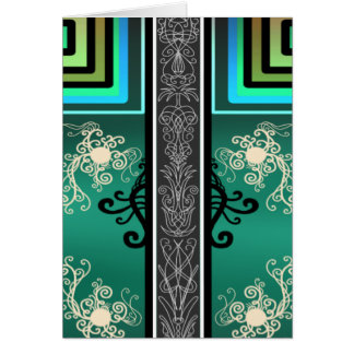 Tattoo Jade Design Hälsningskort