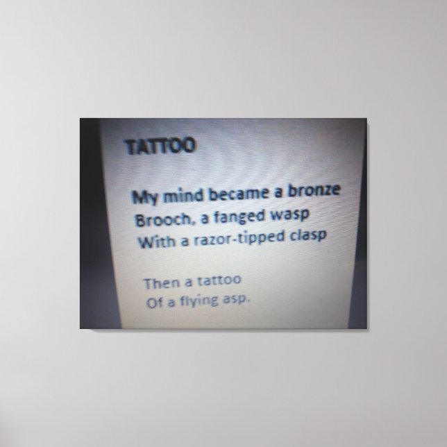 Tattoo-Kanvastryck Canvastryck (Framsida)