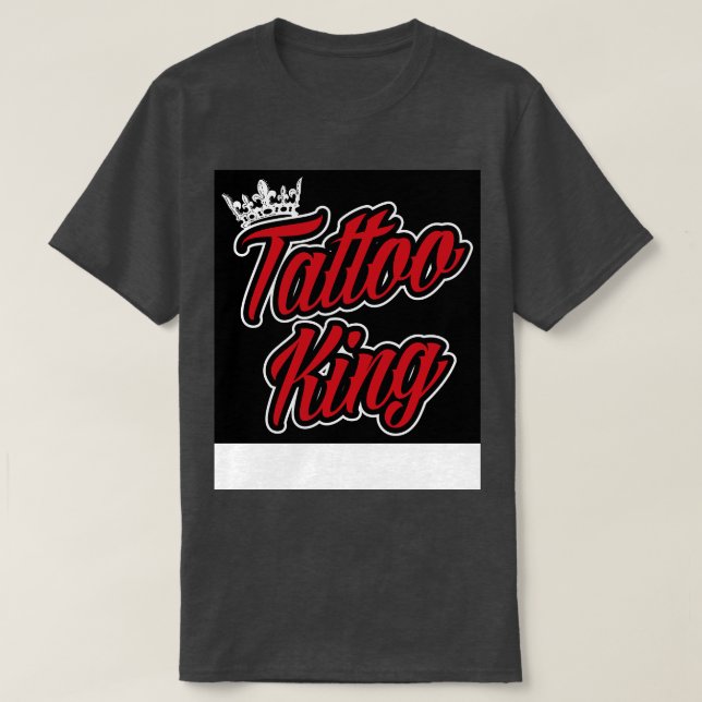 Tattoo Kung svart T Shirt (Design framsida)