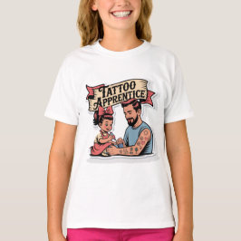Tattoo-lärling - Cute Tecknad Pappa & dotter T Shirt