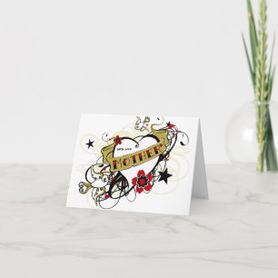 Tattoo MAMMA Heart Card Helgkort