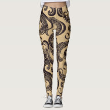 Tattoo mönster leggings