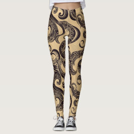Tattoo mönster leggings