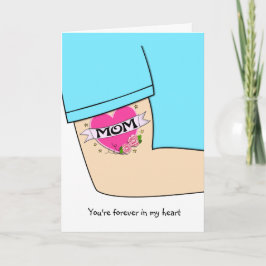 Tattoo Mors dag-kort för kärlek Mamma Kort