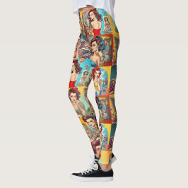 Tattoo Pinup Girls Leggings - Coola