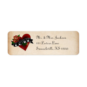 Tattoo Ro Returetiketter Returadress Etikett