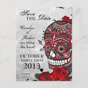 Tattoo Ro & Sugar Skull Spara datum Meddelande Vykort