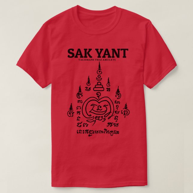 Tattoo Sak Yant Thai T Shirt (Design framsida)