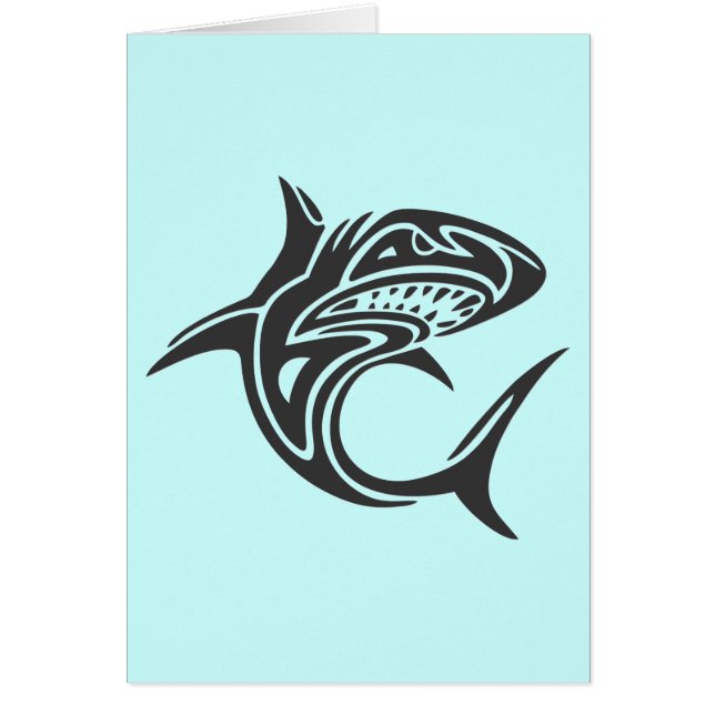 Tattoo Shark Hälsningskort (Framsidan)