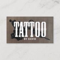 Tattoo Shop Tattoo Gun Gothic Typography Vintage