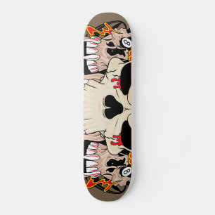 Tattoo Skull åtta Skateboard Boll Old school Bräda 19,5 Cm