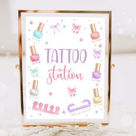 Tattoo Station Mani-Pedi Party Manicure Pedicure Poster