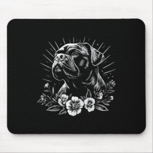 Tattoo Stil Älskare Mastiff Retro Hund Musmatta
