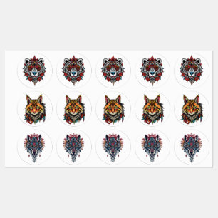 Tattoo Stil Animal Stickers