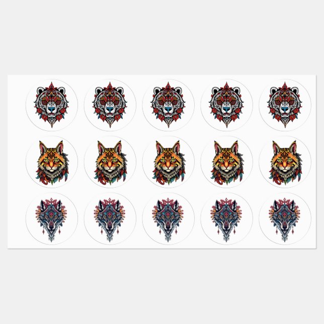 Tattoo Stil Animal Stickers (Ark)