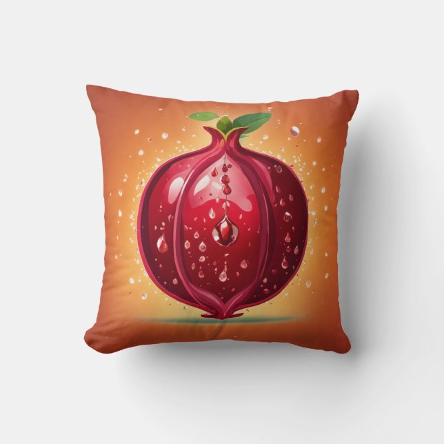 Tattoo-Stil Red Apple Kärlek Pillow - Bold & Artis Kudde (Framsida)
