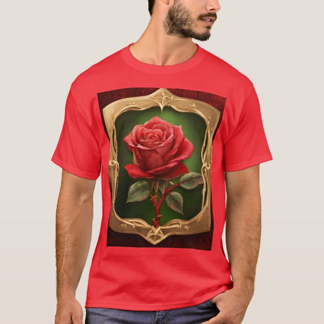 Tattoo-Stil Ro Compass T-Shirt (Framsida)