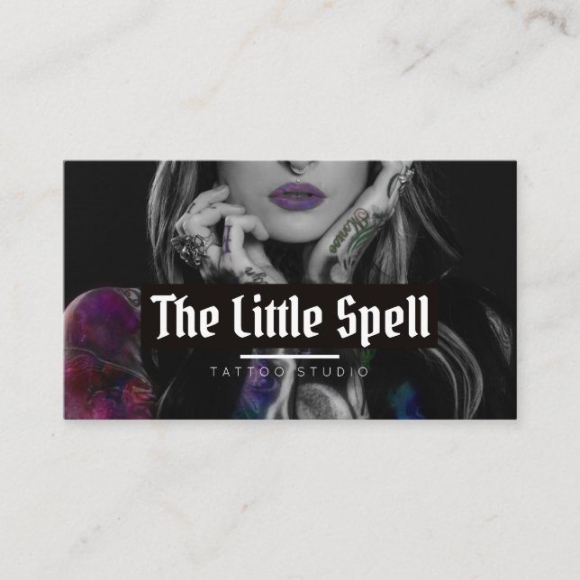 Tattoo Studio/Tattoo Artist Visitkort (Framsida)