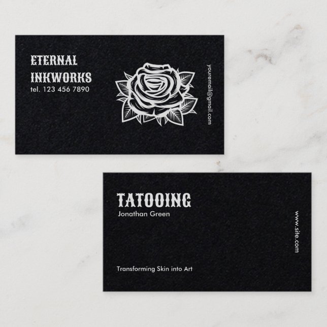 Tattoo Studio Visitkort (Fram/baksida)