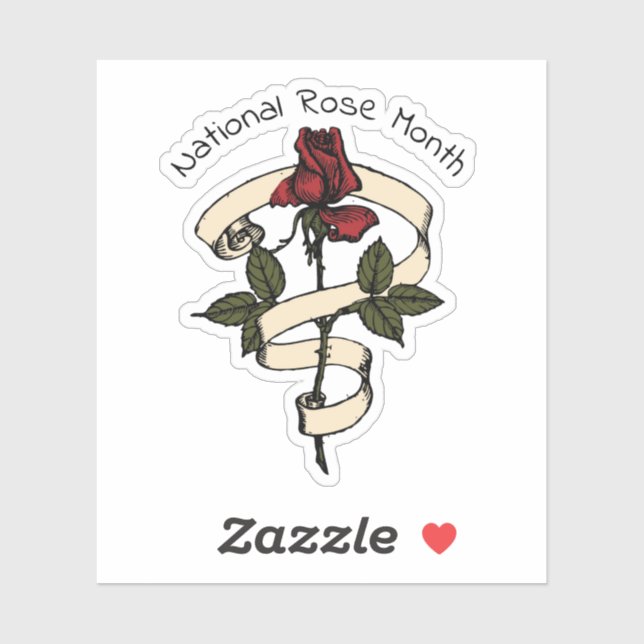 Tattoo Style Rose Klistermärken (Ark)