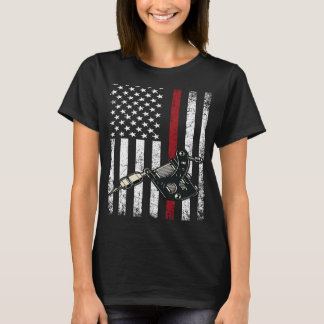 Tattoo Tattoo Artist USA flagga Tattooed Girl T Shirt
