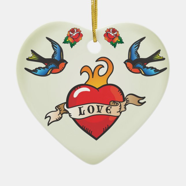 Tattoo Wedding Favors Ornament (Framsidan)