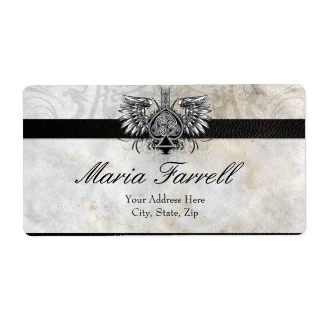 Tattoo Winged Heart Gaelic Irish Tattoo Design Fraktsedel (Framsidan)