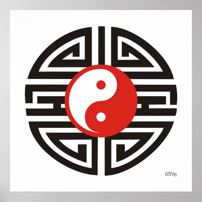 Tattoo Yin & Yang Poster (Framsidan)