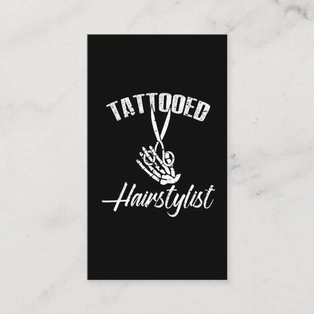 Tattoodes Hairstylist Visitkort (Framsida)