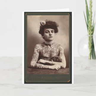 Tattooed American Woman Kort