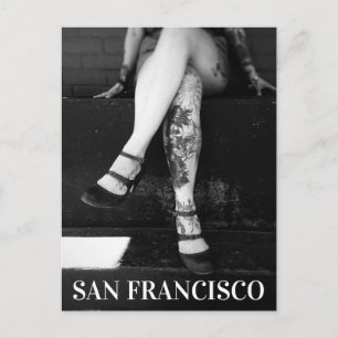 Tattooed Ben - San Francisco California Vykort