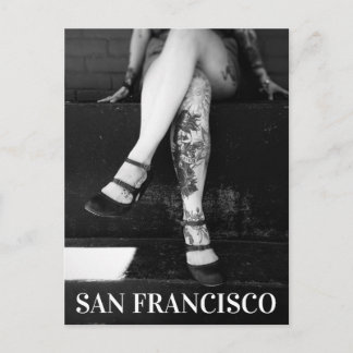 Tattooed Ben - San Francisco California Vykort