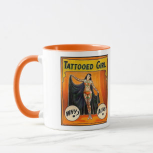 Tattooed Dam - Vintage Circus Poster Mugg