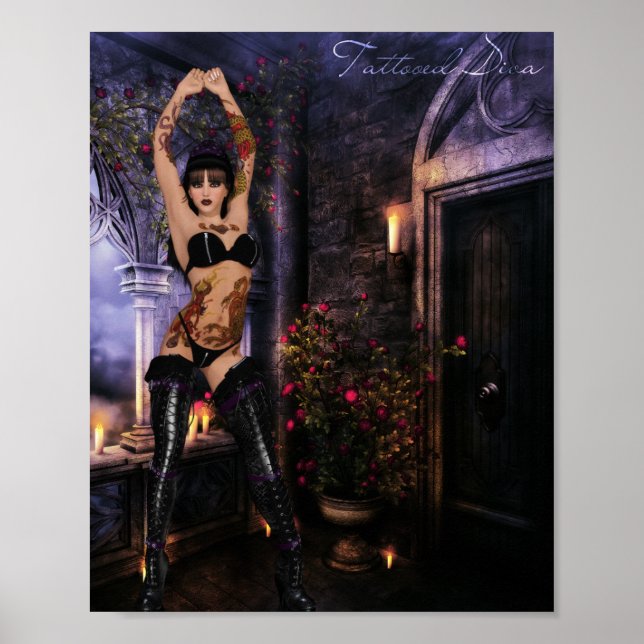 Tattooed Diva Poster (Framsidan)