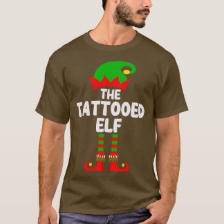 Tattooed Elf Matching Family Group jul Party T Shirt