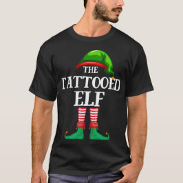 Tattooed Elf Matching Family jul Pajama T Shirt