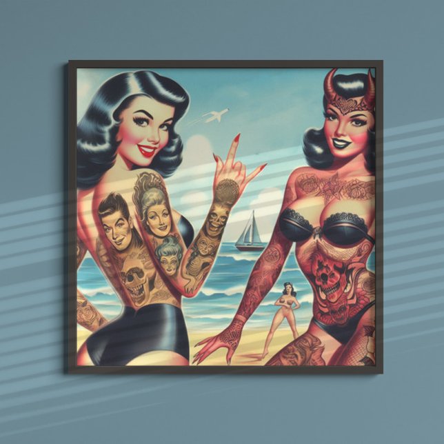 Tattooed Evil Girls Poster (Skapare uppladdad)