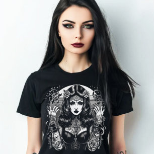 Tattooed Gothic Woman T Shirt