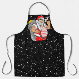 Tattooed Jultomten med Rocker Hand-jul