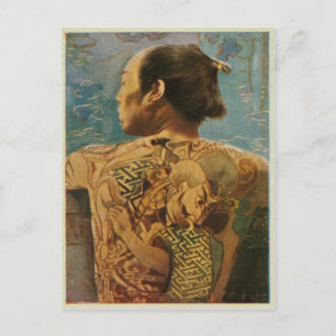 Tattooed Man från 1920-talet Vykort
