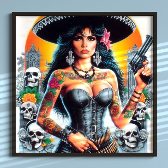 Tattooed Mexican Girl Poster (Skapare uppladdad)