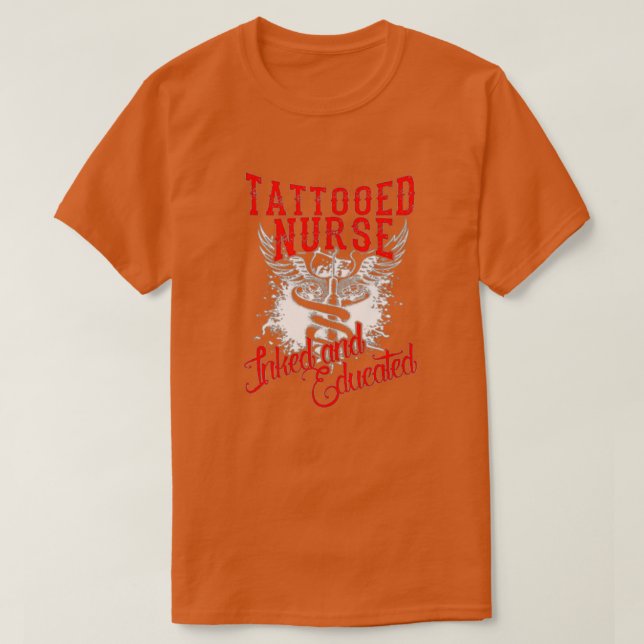 tattooed nurse 1 t shirt (Design framsida)