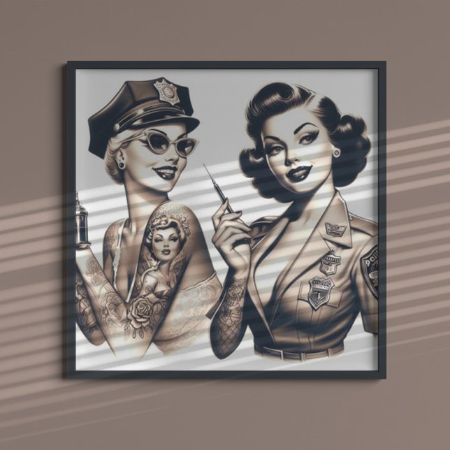 Tattooed Police Girls Poster (Skapare uppladdad)