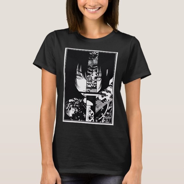 Tattooed Swordswomen T Shirt (Framsida)