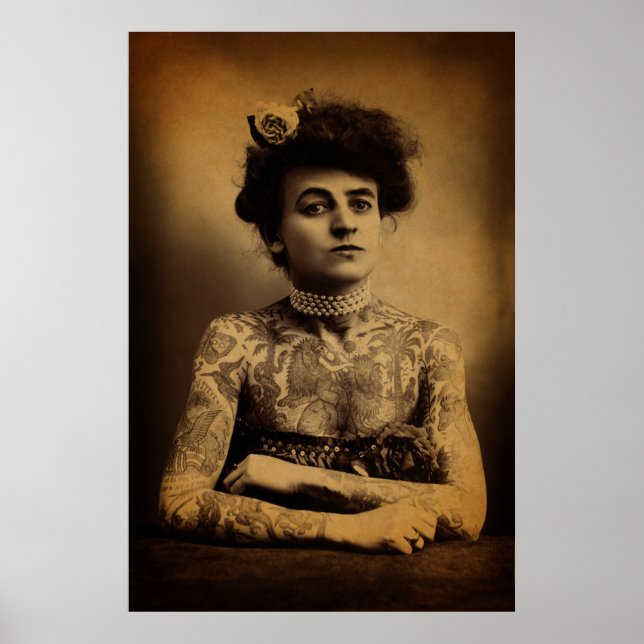 Tattooed Woman Poster (Framsidan)