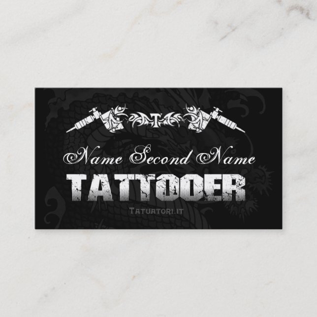 Tattooer stam 1 visitkort (Framsida)